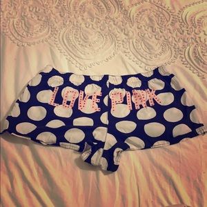 Victoria secret pink pj shorts